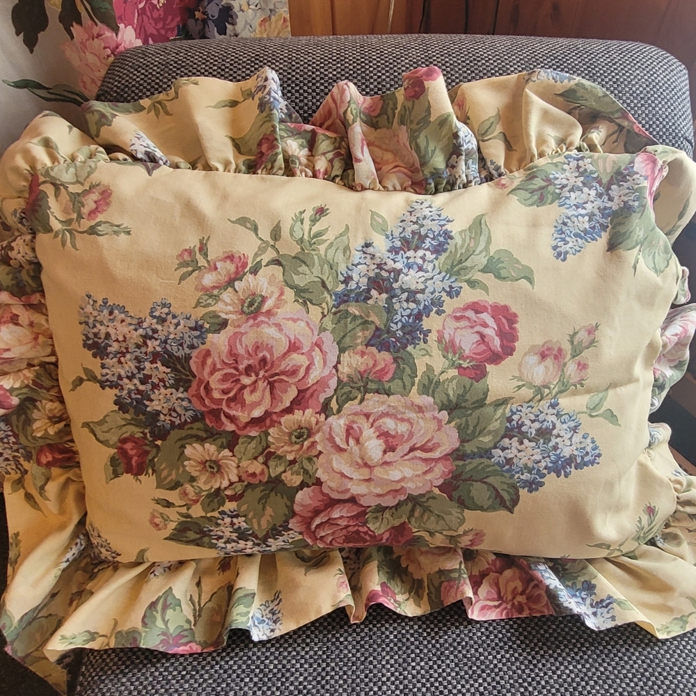 Y2K Martha Stewart Queen Size Bed Skirt And 2 Standard Shams 3pcs - Picture 13 of 13